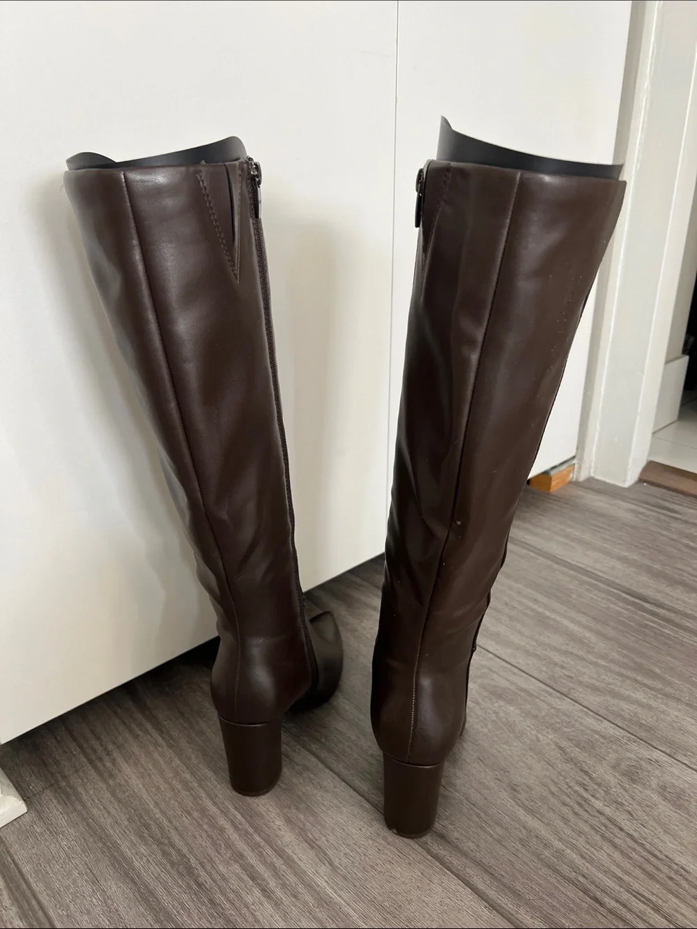 Marc Fisher knee high brown pointed boots